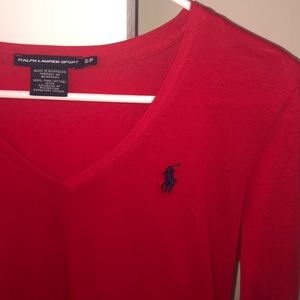 Ralph Lauren long sleeve v-neck top